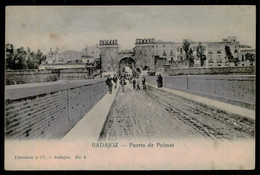 BADAJOZ - Puerta De Palmas. ( Ed. Claramón Y C.ª Nº 4) Carte Postale - Badajoz