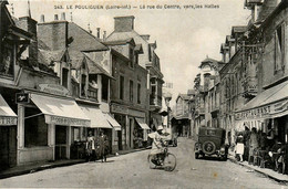 Le Pouliguen * La Rue Du Centre Vers Les Halles * Café Du Commerce * Restaurant * Poissonnerie * Automobile Ancienne - Le Pouliguen