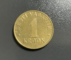 ESTONIA Moneta 1 KROON Del 2001 - Estonie