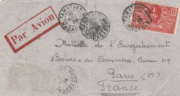 MADAGASCAR YT 166 + MANQUANT? SUR LETTRE REC AVION TAMATAVE 10/11/1938 POUR PARIS - Cartas & Documentos