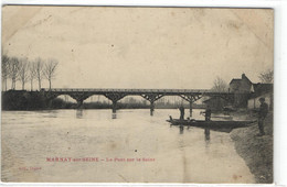 Marnay Sur Seine - Le Pont Sur La Seine "barque" - Andere Gemeenten