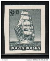POLAND 1952 – TRAINING SHIP “DAR POMORZA” PROOF ENGRAVED BY SLANIA Wooden Boat - Probe- Und Nachdrucke
