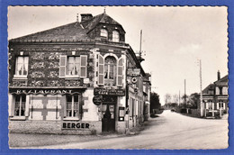 CPSM 76 ROUVILLE (S.-M.) - Le Carrefour - Café "Au Bon Coin", Robert Mauléon Propriétaire, BERGER - Saint Saens