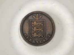 COIN MONNAIE GUERNESEY 4 DOUBLES 1864 - Guernesey