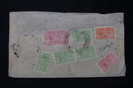 INDE - Affranchissement Timbres De Service Au Verso D'une Enveloppe - L 77357 - Cartas & Documentos