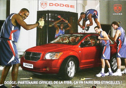 ► DODGE Caliber - Publicité Partenaire De La FFB Avec Tony Parker  - Equipe De France De Basket Ball 2006 - Basket-ball