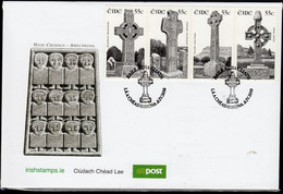 Ireland 2010 High Crosses Strip Of 4 On FDC, SG 1998/2001 - FDC