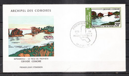ARCHIPEL COMORES - FDC 81 - MITSAMIOULI Trou Du Prophéte - 28.06.1973 - COMOROS - KOMOREN - Lettres & Documents