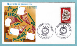 FDC France 1974 - Journée Du Timbre 1974 - YT 1786 - 79 Parthenay - 1970-79