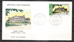 ARCHIPEL COMORES - FDC PA 34 - GRANDE COMORES ANTIQUE PALAIS A ICONI - 03.05.1971 - COMOROS - KOMOREN - Lettres & Documents