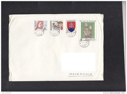 SLOVAKIA, COVER, REPUBLIC OF MACEDONIA  (006) - Lettres & Documents