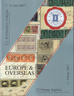 Vente Aux Enchères Corinphila  N°213 De Juin 2017 - Philately And Postal History