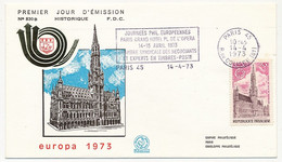 FRANCE - Enveloppe FDC OMEC - 0,50 Europa - Oblit Journées Philatéliques Européennes 14-4-1973 - 1970-1979