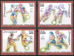 Somalia, 2002, Soccer World Cup Japan And South Korea, Football, MNH, Michel 927-930 - Somalie (1960-...)