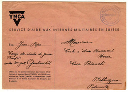 Suisse : Camp D'Internement 1940 : Lettre - Cachet Ganterschwil - Lettres & Documents