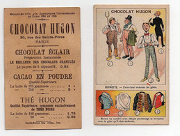 CHROMO Chocolat Hugon Courbe-Rouzet Devinette Faites Leur Endosser Les Gilets? Mettre Un Numéro … Paysan Notable - Other & Unclassified