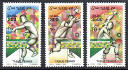 Somalia, 2000, Table Tennis, Sports, MNH, Michel 836-838 - Somalie (1960-...)