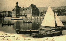 Pays Divers  / Suisse  Schweizerisch / Neuchâtel / Port Et Hôtel Des Postes - Port