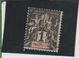 REUNION. (Y&T) 1892 - N°32  *Papier Teinté* 1c. Obli - Otros & Sin Clasificación