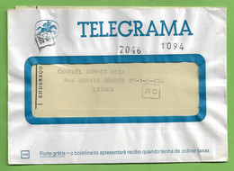 História Postal - Filatelia - Telegrama - CTT - Correios - Telegram - Cover - Letter - Philately - Portugal - Cartas & Documentos