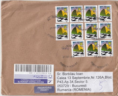 8239FM- POSTAL UNION CONGRESS, FINE STAMPS ON REGISTERED COVER, 2019, BRAZIL - Covers & Documents