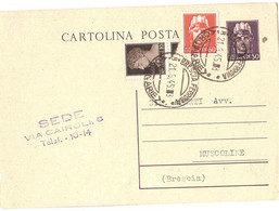CARTOLINA POSTALE CENT.50 - Postwaardestukken