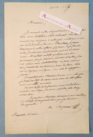 L.A.S 1866 Augustin Théodore De LAUZANNE écrivain Né à Evry-les-Châteaux - Cachet Debauve - Lettre Autographe - Writers