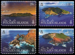 Pitcairn Islands 2018, Pitcairn Islands From The Air, MNH Stamps Set - Pitcairneilanden