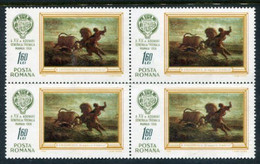 ROMANIA 1968 Hunting Triennial  Block Of 4 MNH / **  Michel 2676 - Unused Stamps