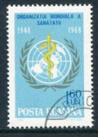 ROMANIA 1968 World Health Organisation Used.  Michel 2675 - Usado