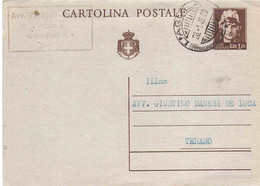 CARTOLINA POSTALE LIRE 1,20 - Entero Postal
