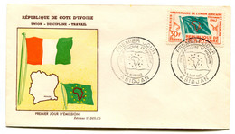 RC 19043 COTE D'IVOIRE N° 207 UNION AFRICAINE 1962 FDC 1er JOUR - TB - Ivory Coast (1960-...)