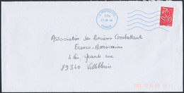 France - Timbre Adhésif YT A49 Seul Sur Lettre Oblitération Bleue NEOPOST - Lettres & Documents