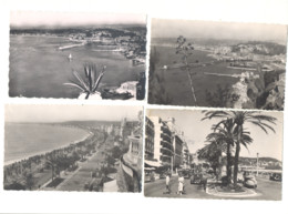 Côte D'Azur - Lot De 10 Cartes Postales, Nice, Antibes, Menton Et Roquebrune (bv) - Loten, Series, Verzamelingen