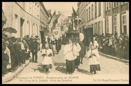 Procession De FURNES - Boetprocessie Van VEURNE - Croix De La Sodalité - Kruis Sodaliteit - Animée - Edit. NOWE BRUWAERT - Veurne