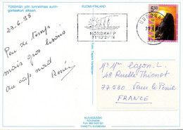 NORVEGE. Carte Postale Ayant Circulé En 1998. Flamme Du Cap Nord. - Autres & Non Classés