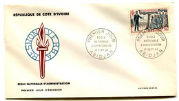 RC 19065 COTE D'IVOIRE N° 254 ECOLE NATIONALE D'ADMINISTRATION 1966 FDC 1er JOUR - TB - Ivory Coast (1960-...)