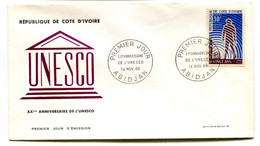 RC 19068 COTE D'IVOIRE N° 257 ANNIVERSAIRE DE L' UNESCO 1966 FDC 1er JOUR - TB - Ivory Coast (1960-...)