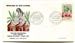 RC 19076 COTE D'IVOIRE N° 263 CONGRÈS DU PEN CLUB INTERNATIONAL 1967 FDC 1er JOUR - TB - Ivory Coast (1960-...)