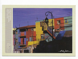 ARGENTINA POSTCARD POSTAL STATIONERY LA BOCA NEIGHBORHOOD CAMINITO IN BUENOS AIRES TOURISM A. SESSA PHOTOGRAPHER - Nuovi