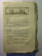 BULLETIN DE LOIS De 1799 - OCTROI DE NANTES - ASSASSINAT MINISTRES RASTAADT - DEMI BRIGADES - PRAIRIAL AN VII - Gesetze & Erlasse