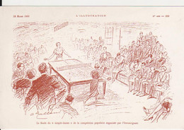 TABLE TENNIS POSTCARD UNUSED REPRINT??? - Tennis De Table