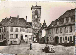 1964 WASSELONNE  - La Banque Alsacienne Sur La Place De La TOUR Du Château Animée - Wasselonne