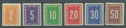 200037371  ISRAEL  YVERT   TAXE  Nº  6/11  */MH - Impuestos