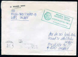 CROATIA 1992 Stampless Cover With Field Post Office Cachet Sent During War With Serbia. - Kroatien