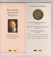 BELGIQUE - MEDAILLE COMMEMORATIVE  1930-1993 En BRONZE  A LA MEMOIRE DU ROI BAUDOUIN Ier - Medals