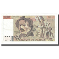 France, 100 Francs, 1991, D.Bruneel-B.Dentaud-A.Charriau, SUP - 100 F 1978-1995 ''Delacroix''