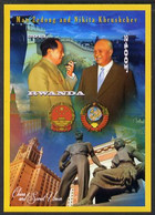 2013 Mao Tse-tung & Nakita Khrushchev Imperf Deluxe Sheet Containing 1 Value U/M - Mao Tse-Tung