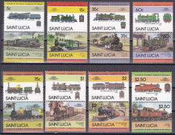 St. Lucia 1985 - Mi.Nr. 712 - 727 - Postfrisch  MNH - Eisenbahn Railways Lokomotiven Locomotives - Treni