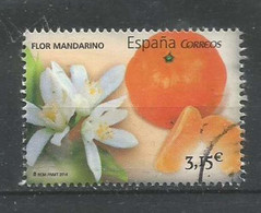 LOTE 2159 /// ESPAÑA 2014 - YT N° 4584 - Fleur De Mandarine Et Mandarine - ¡¡¡ OFERTA - LIQUIDATION - JE LIQUIDE !!! - Usados